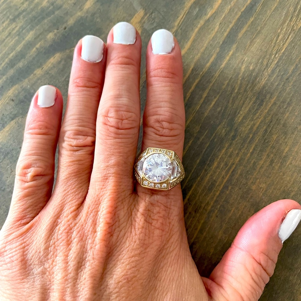 14k Gold Plated Designer Ring